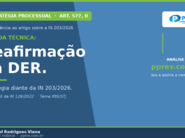Imagem destacada — alt text Reafirmação da DER no processo administrativo do INSS — art. 577, II da IN 128/2022