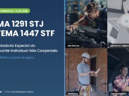Tema 1291 STJ e Tema 1447 STF — aposentadoria especial do contribuinte individual não cooperado — RE 1.588.024 julgado em 14/03/2026 — mecânicos, dentistas, pedreiros e caminhoneiros autônomos